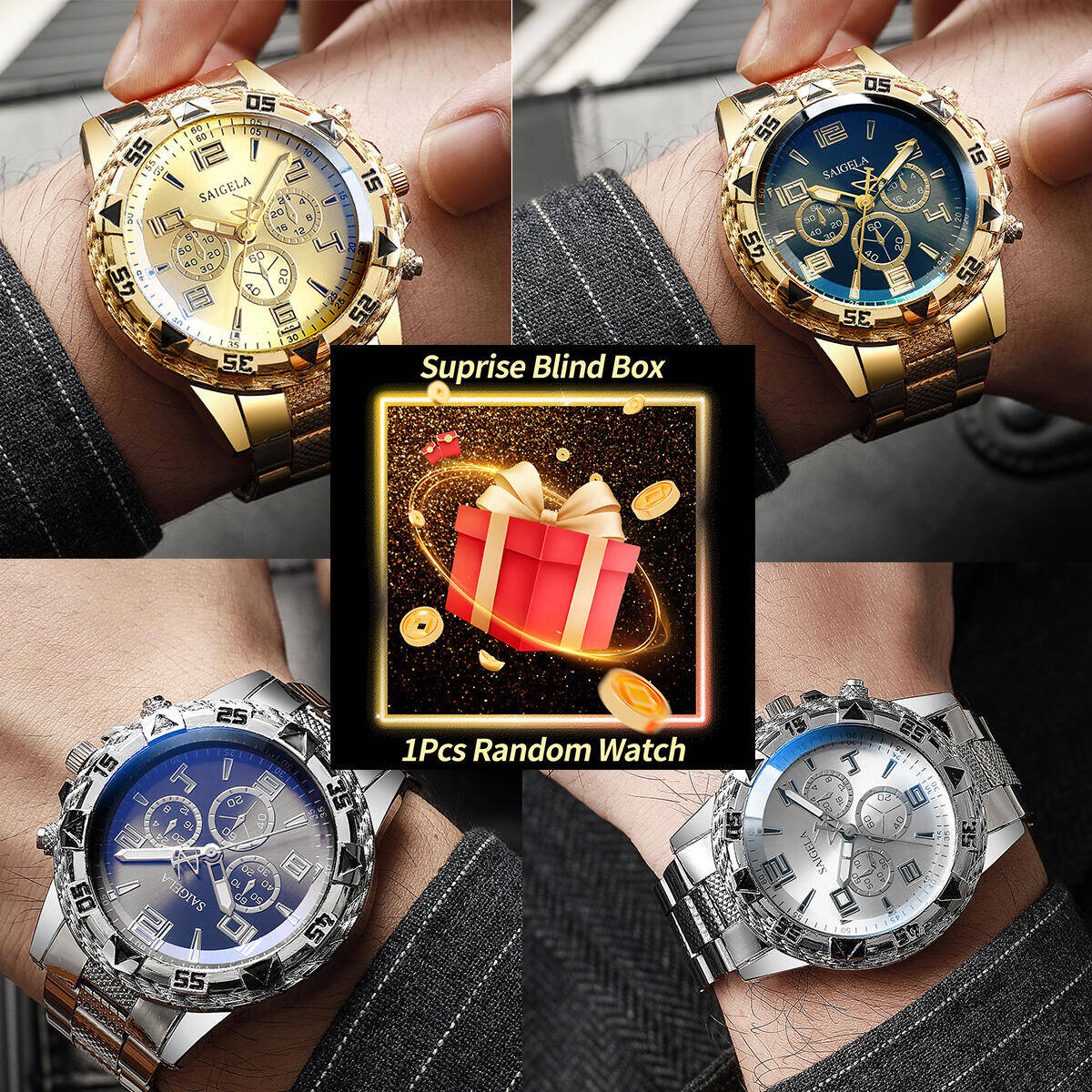 Mystery Box Blind Bag - 1PC Surprise Mystery Watch Blind Box-Men