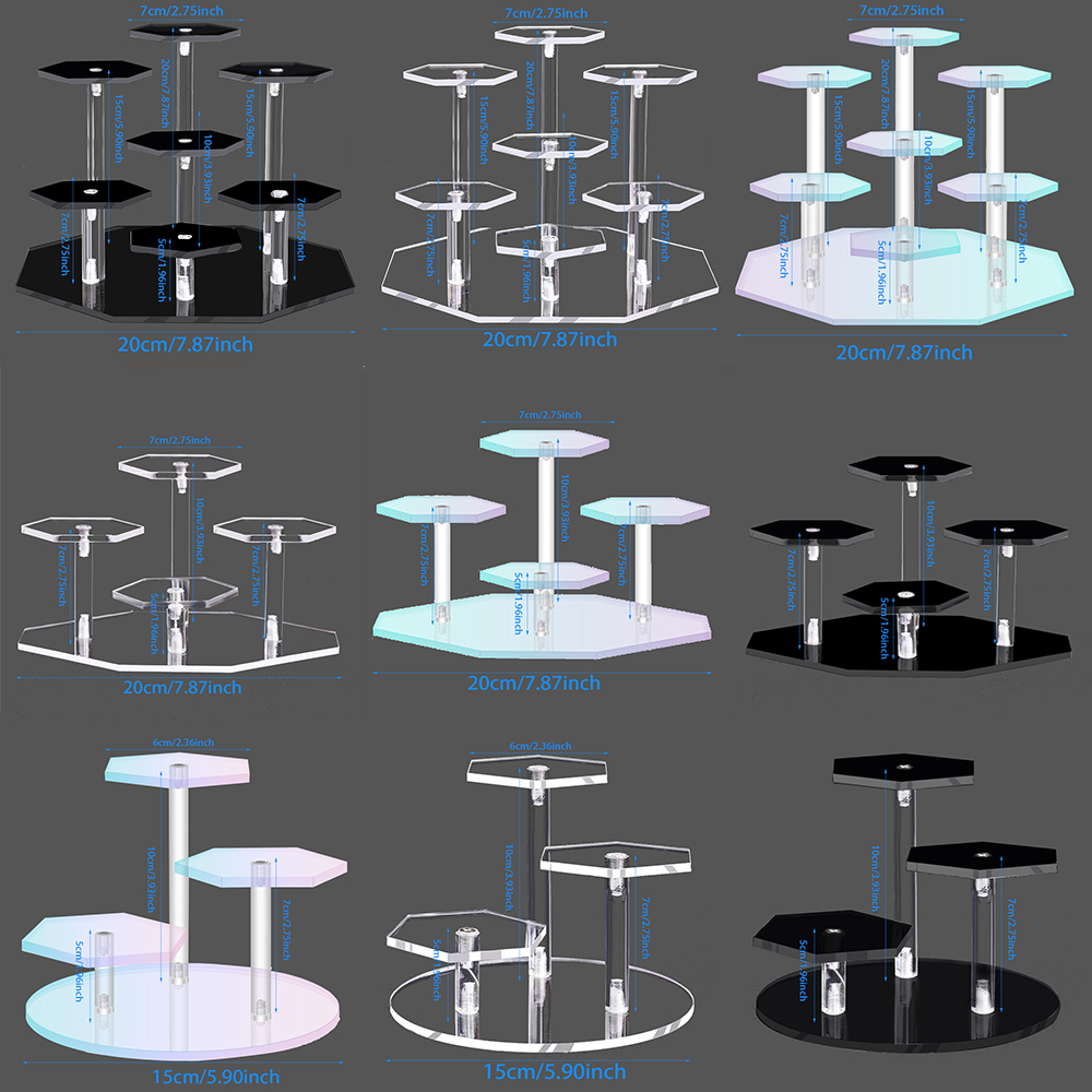 Layered Acrylic Display Stand  - Pop Display Shelf 评论和价格