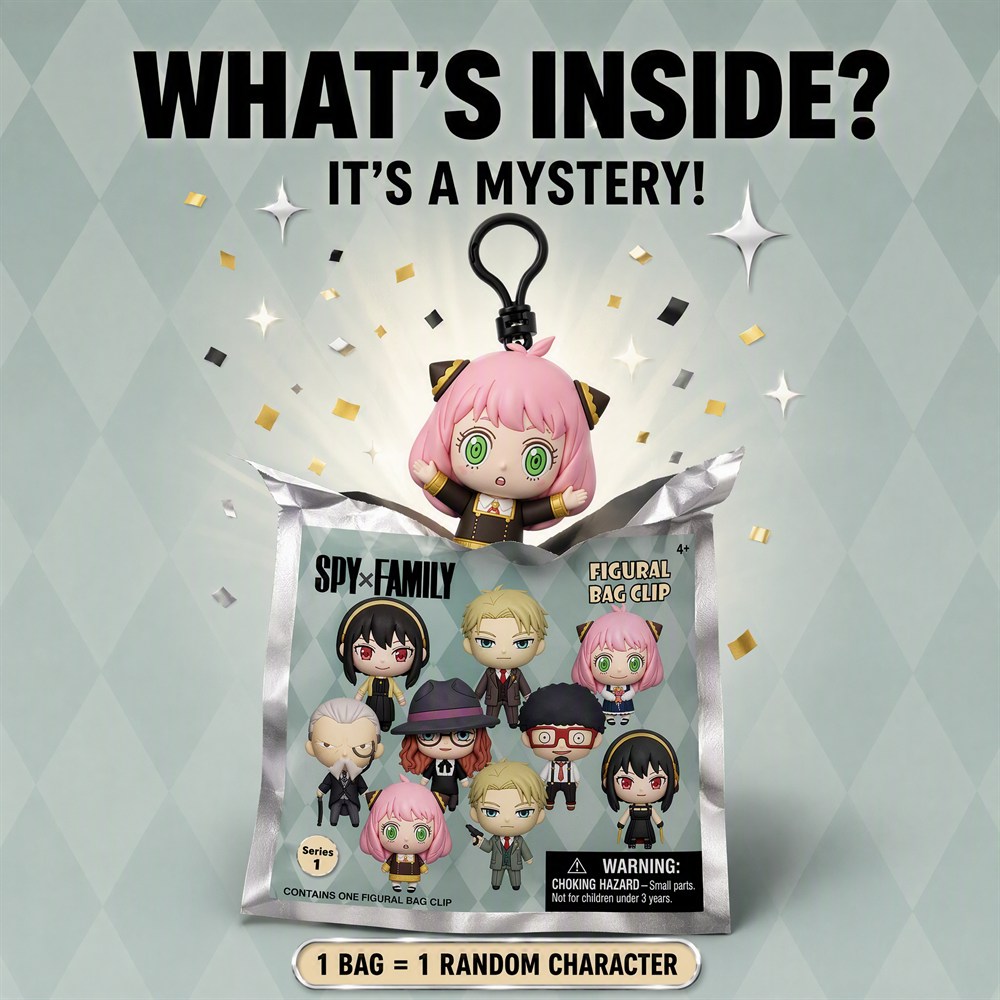 Spy x Family 3D PVC Bag Clip K - Mystery Box Blind Bag 评论和价格