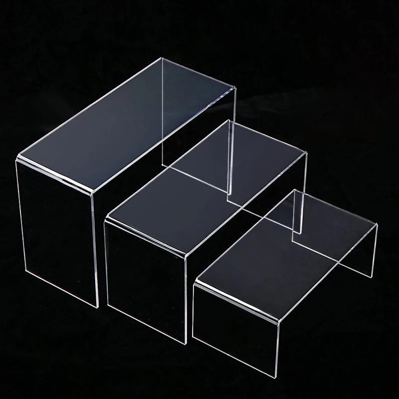 5 Size Acrylic Display Risers  - Pop Display Shelf 评论和价格