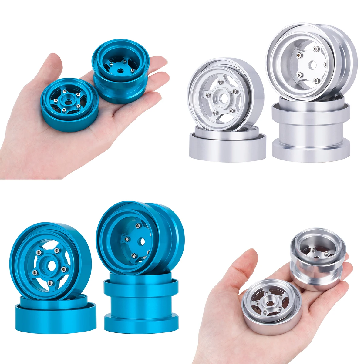 Aluminum Beadlock Wheels for 1 - Tamiya Model Rc Car 评论和价格